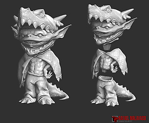 Goblin in Dragon Costume for 3D print! FREE