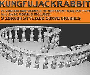 KFJR_Zbrush_Railings_Set_0001