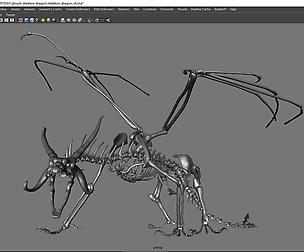 Zbrush Dragon Maya Rig