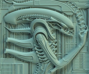 Panno Giger's alien_ver02