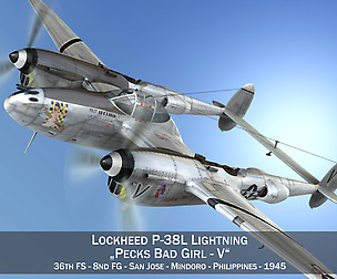 Lockheed P-38 Lightning - Pecks Bad Girl