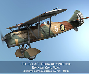 Fiat CR.32 - Italy Air Force - X Gruppo