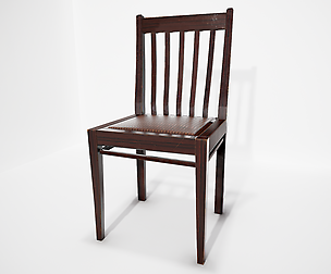 Chair VR / AR / low-poly 3D model