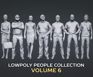 Lowpoly People Casual Pack Volume 6