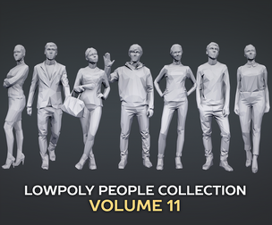Lowpoly People Casual Pack Volume 11