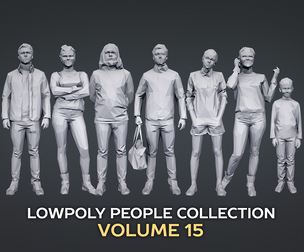 Lowpoly People Casual Pack Volume 15