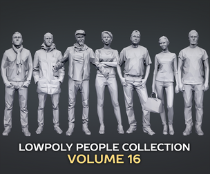 Lowpoly People Casual Pack Volume 16