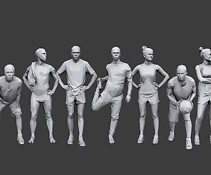 Lowpoly People Sports Pack