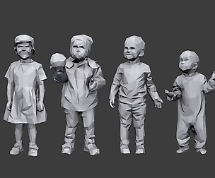 Lowpoly Children Pack