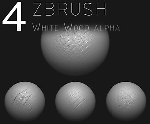 ZBRUSH - ALPHAS WOOD PACK