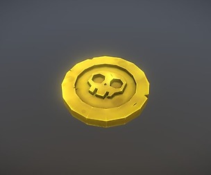 3d Pirate Coin