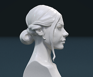 print ready girl head