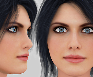 Alexandra Daddario Head Base mesh