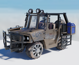 sci fi vehicle blende file