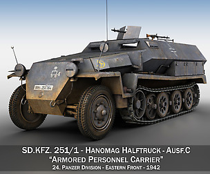 SD.KFZ 251/1 Ausf.C - Half-track - 24PD