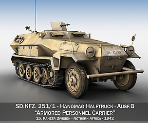 SD.KFZ 251/1 Ausf.B - DAK - 15PD