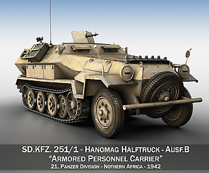 SD.KFZ 251/1 Ausf.B - DAK - 21PD