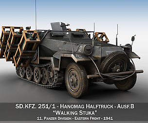 SD.KFZ 251/1 Ausf.B - Walking Stuka - 11PD