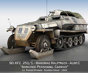 SD.KFZ 251/1 Ausf.C - Half-track - 14PD - Winter