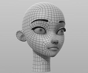 Stylized Female Head Free