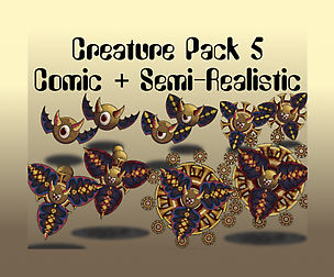 Creature Pack 5 Comic + Semi-Realistic