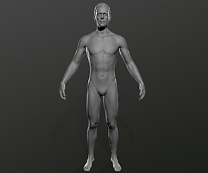 Male Basemesh Zbrush sculpt