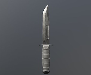 Combat Knife(Low Poly Game Ready)