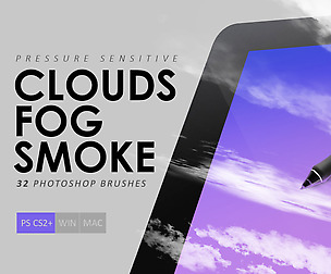 Clouds, Fog, Smoke Photoshop Brushes