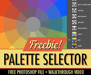 Free Palette Selector PSD
