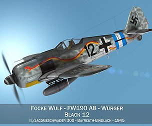 Focke Wulf - FW190 A8 - Black 12