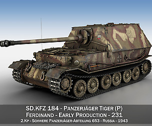 Ferdinand Tank destroyer - Tiger (P) - 231