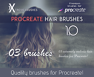 Procreate Realistic Hair Brushes