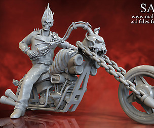 Ghost Rider 3D Print Ready