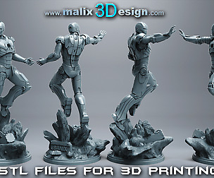 Ironman 3D Print Ready