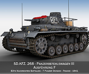 PzBefWg III - Ausf.F - 7 PzDiv