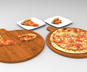 3d Tasty pizza pack