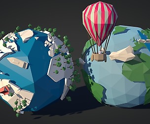 Low-Poly-Earth Pack