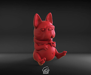 French bulldog 3D print model