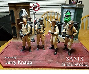 Ghostbusters DIORAMA 4 Heroes - For 3D Printing
