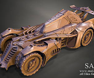 BATMOBILE - 3D Model for 3D Printing