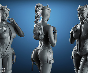 CATWOMAN - 3D Printable Model