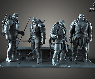 TMNT 4 Heroes ( Diorama ) - 3D Printable KIT