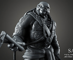 TMNT Michelangelo - 3D Printable Model