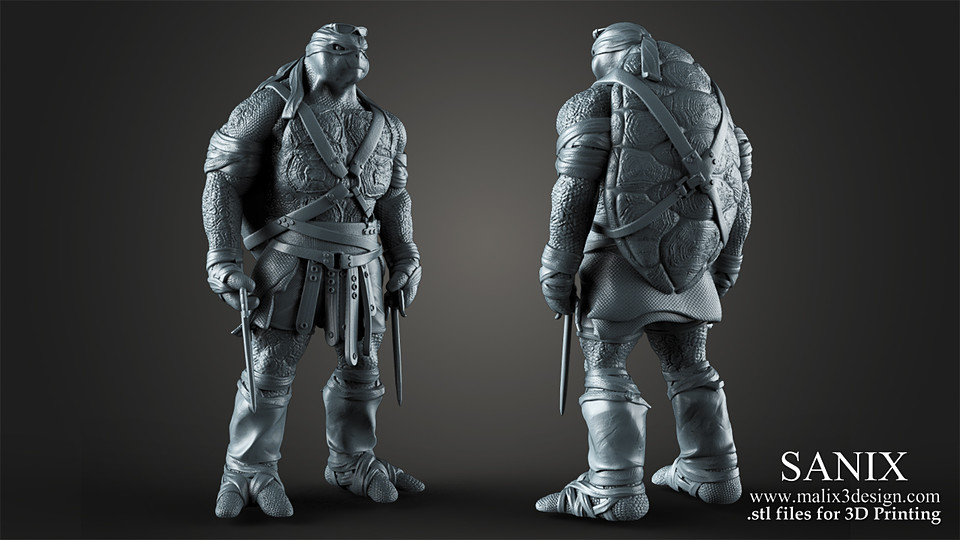 TMNT Raphael - 3D Printable Model