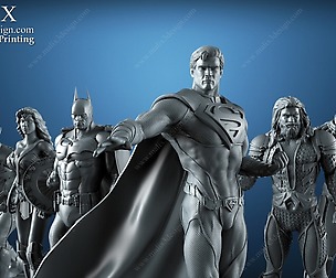 Justice League - 6 characters for 3D Printing
