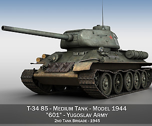 T-34 85 - Soviet medium tank - 601