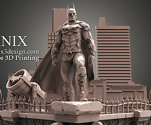 Batman Diorama 3D Print Model