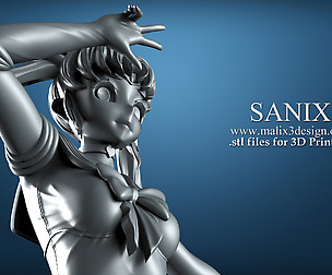 Sailor Moon 3D Print Model