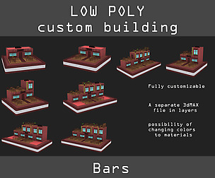Low poly Bars pack