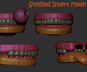 Free!! Stylized Eye and Mouth Brush for Zbrush